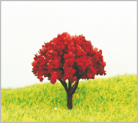 China Violette 4.5cm Met de hand gemaakte Plastic Architecturale Miniatuur Modelbomen leverancier