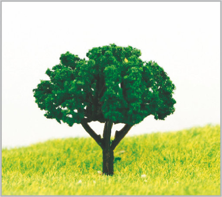 China Douane 4.5cm Donkergroene Miniatuur Modelbomen in gemaakte Hand - leverancier