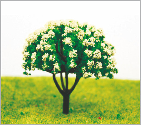 China 8cm Witte Douane Miniatuur Modelbomen in gemaakte Hand - leverancier