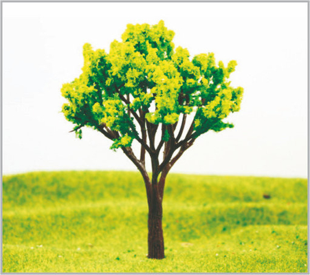 China 12cm Groene Douane Architecturale Plastic Miniatuur Modelbomen in gemaakte Hand - leverancier