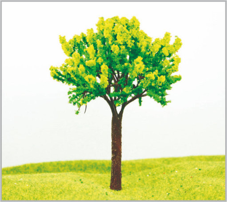 China 13cm Met de hand gemaakte Douane Groene Miniatuur Modelbomen leverancier