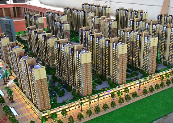 China Hotel architecturaal model die tot levering maken 3D virtueel Ce ROHS leverancier