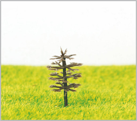 China B35 o schaal trein lay-out miniatuur Model bomen langs de weg Plastic staven 3.5 cm leverancier