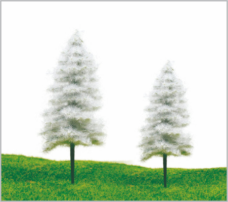 China S52AW / S51BW HO Railroad lay-out miniatuur Model bomen langs de weg Kerstmis Pine 11 cm/9 cm leverancier