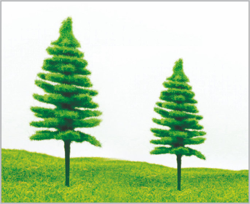 China S50A / S50B Railroad Scenery miniatuur Model bomen Green Avenue Kerstmis Pine 11 cm/9 cm leverancier