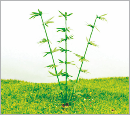 China TZ100 HO Railroad lay-out miniatuur Model bomen langs de weg groene bamboe landschap Tree 10 cm leverancier