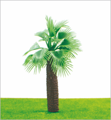 China M009 HO trein lay-out miniatuur Model bomen groen straat kokosnoot boom 11 cm leverancier