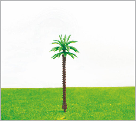 China M005 OEM HO trein lay-out miniatuur Model bomen geel groen Avenue kokosnoot boom 6,5 cm leverancier