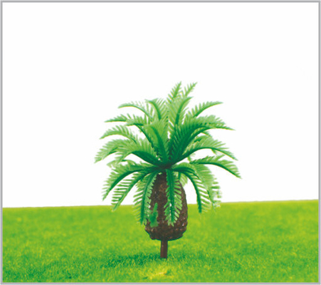 China M017 HO trein lay-out miniatuur Model bomen groen straat Palms boom 5 cm leverancier