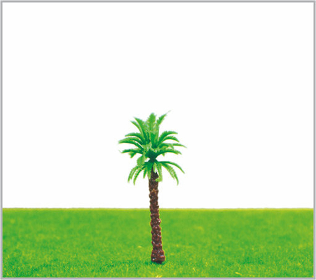 China M006 HO trein lay-out miniatuur Model bomen groen straat kokosnoot boom 5,5 cm leverancier