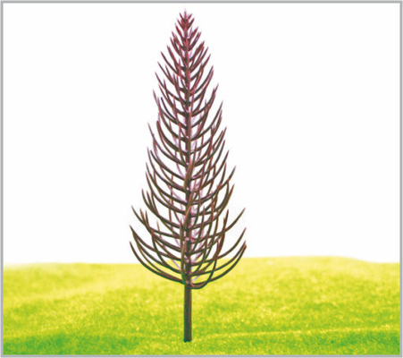 China B16060 OEM miniatuur Model bomen geel groen Plastic piramide Trunk 16 cm leverancier