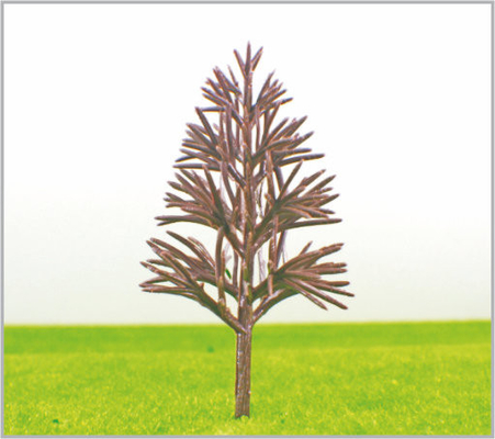 China B11040 OEM miniatuur Model bomen geel groen Plastic piramide Trunk 11 cm leverancier