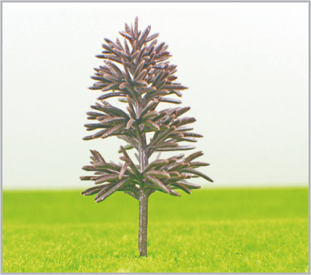 China B8532 OEM miniatuur Model bomen geel groen Plastic piramide Trunk 8,5 cm leverancier