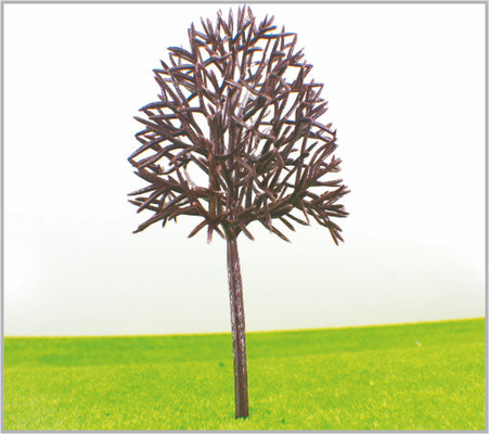 China B14575 N Gauge trein lay-out miniatuur Model bomen langs de weg groene kunststof Street bomen 14 cm leverancier