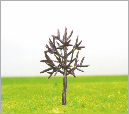 China B4524 N Gauge trein lay-out miniatuur Model bomen langs de weg groene kunststof Street bomen 4,5 cm leverancier