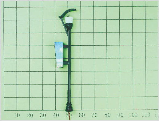 China T16 7,5 cm lichtgevende miniatuur Street Model lantaarnpaal licht voor trein lay-out leverancier