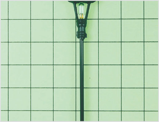 China T6 Aangepaste Billboard Street kunststof schaal Model lantaarnpaal voor HO Railway lay-outs 6 cm leverancier