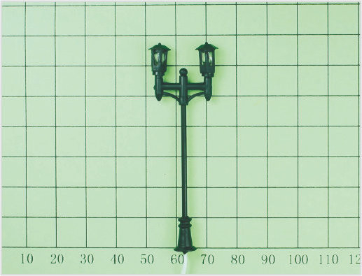 China T7 O Gauge schaal trein lay-outontwerp licht Street miniatuur Model lantaarnpalen 6,5 cm leverancier