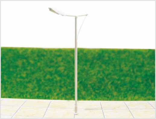 China T28 HO schaal 6V lichtgevende Street 3D Model lantaarnpaal 8 cm voor trein lay-out leverancier