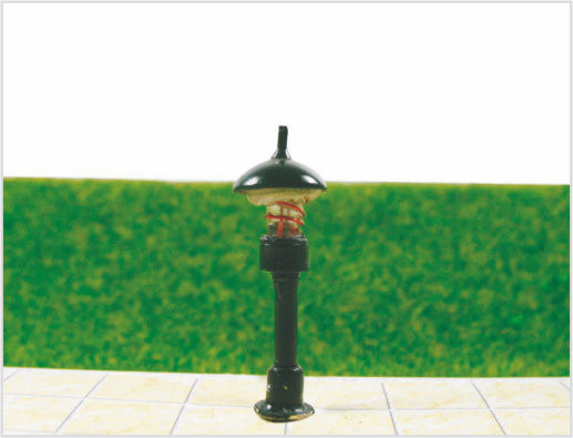 China T37 6V Billboard Street kunststof schaal miniatuur Model lantaarnpaal voor trein lay-out 3.5 cm leverancier