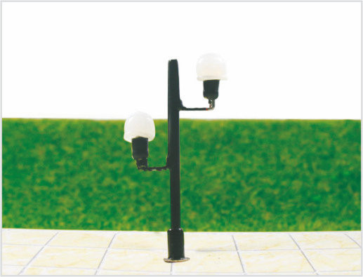 China T42 O Gauge schaal trein lay-outontwerp licht Street lantaarnpalen miniatuur Model 5 cm leverancier