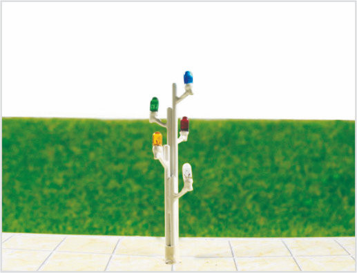 China Nederlandse 6V Billboard Street kunststof schaal Model Lamp posten voor trein lay-out 6.5 cm leverancier