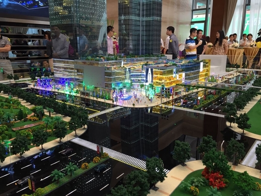 China Huis Miniatuur Architecturale Modelmaker met verlichtingssysteem leverancier