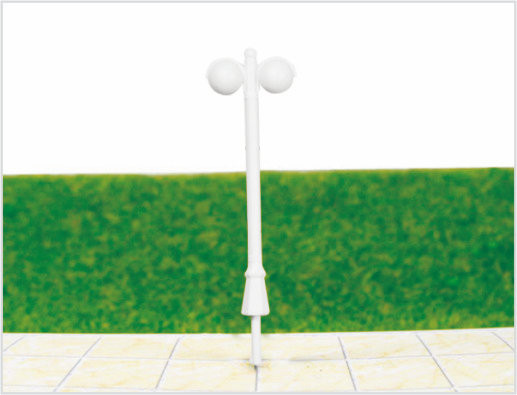 China ML500 Aangepaste 6V Single-headed tuin lichten Plastic Model lantaarnpaal voor Railroad lay-outs leverancier