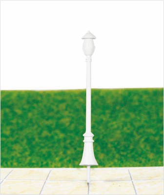 China ML300 aangepaste 6V Single-hoofd tuin licht Plastic Model Lamp Post voor Railroad lay-outs leverancier