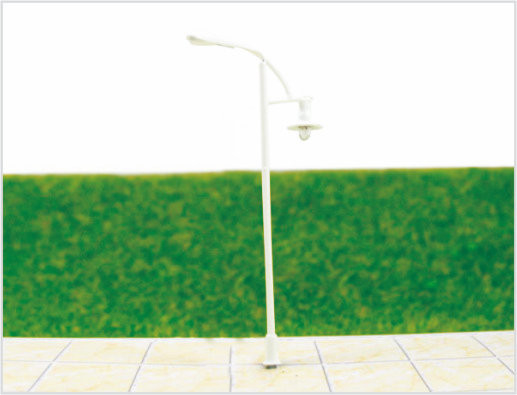 China T82 6V Billboard Street kunststof schaal Model Lamp posten voor trein lay-out 8,5 cm leverancier