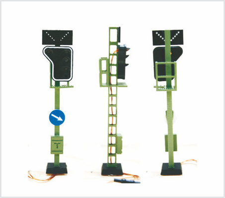 China T153 Aangepaste 6V Billboard Street kunststof schaal Model lantaarnpaal voor HO Railway lay-outs leverancier