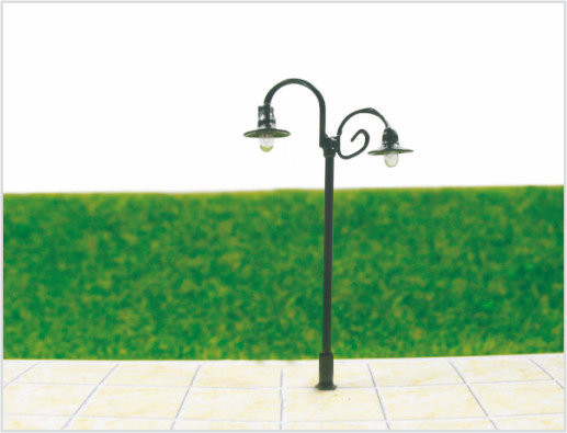 China T70 van de de Straat de Plastic Schaal van het Douane6v Aanplakbord Modellantaarnpaal voor HO-Spoorweglay-outs 6.5cm leverancier