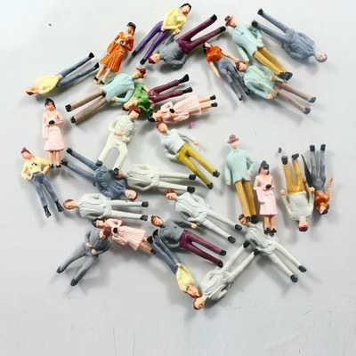China Modelmensen van de 1:75 schilderden de Architecturale Schaal Menselijke Figuur 2.5cm leverancier