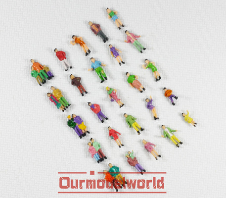 P87-25 stuntteam HO architectonische schaalmodel mensen geschilderd cijfers 2.0 cm leverancier