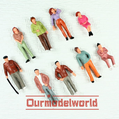 4.8CM architecturale Donkergroene Witte ABS van Schaal Modelmensen/Acryl leverancier
