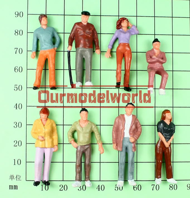 4.8CM architecturale Donkergroene Witte ABS van Schaal Modelmensen/Acryl leverancier