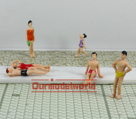 1/75 Architecturale Schaal Modelmensen Zwarte voor DIY-de Lay-outs van het Schaalhuis leverancier