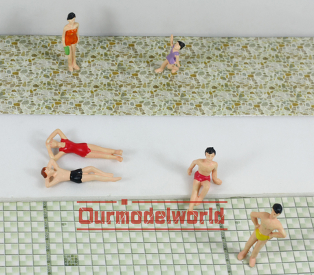 1/75 Architecturale Schaal Modelmensen Zwarte voor DIY-de Lay-outs van het Schaalhuis leverancier