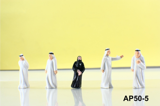 Geschilderde Arabische Architecturale Schaal Modelmensen/Zittingscijfers 4.0cm die bevinden zich leverancier