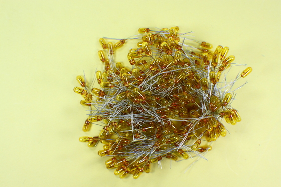 Gele Modelspoorweglampen 3mm 6.5V voor Doll Huis/van Ailroad Gebouwen leverancier