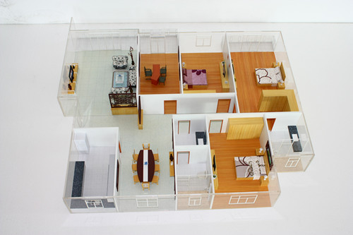 Mooie Binnenlandse Architecturale Modelmaker met Lijsttribune voor Huislay-out leverancier