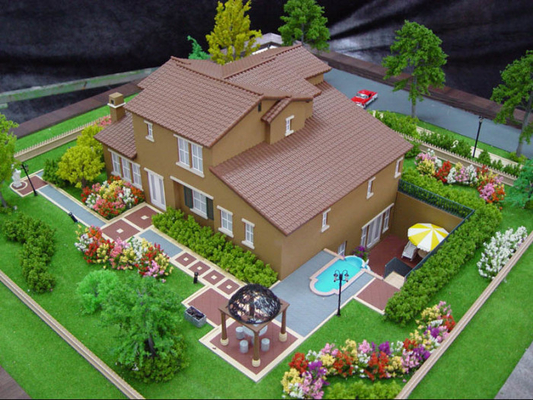 Villa Miniatuur Architecturale Modelmaker, 3D Mooie Model van de Toevluchtschaal leverancier