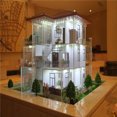 Villa Miniatuur Architecturale Modelmaker, 3D Mooie Model van de Toevluchtschaal leverancier