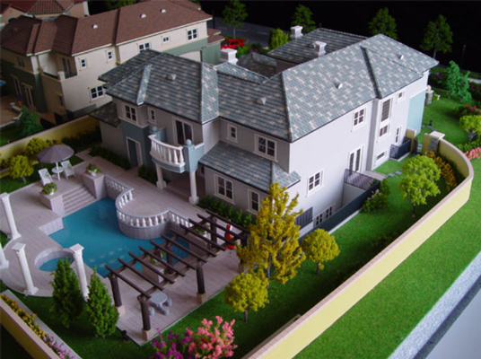 Privé Woon Miniatuur Architecturale Modelmaker, de Schaal van het Tuinhuis het Model Maken leverancier