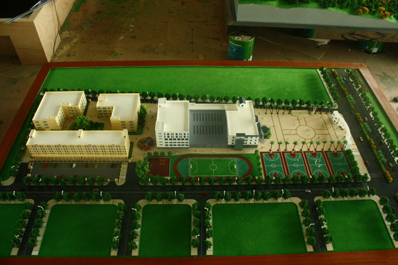 3D de Schoolbouw Miniatuur Architecturale Modelmaker, Aanstekende de Schaalmodellen van de Schoollay-out leverancier