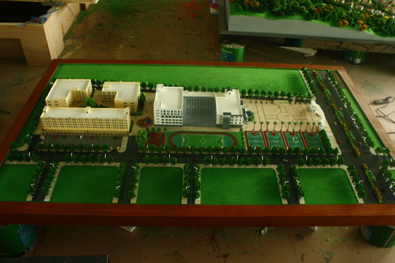 3D de Schoolbouw Miniatuur Architecturale Modelmaker, Aanstekende de Schaalmodellen van de Schoollay-out leverancier