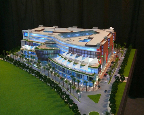 Woningbouw Miniatuur Architecturale Modelmaker met Verlichtingssysteem leverancier