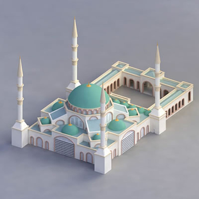 Duurzame Miniatuur Architecturale Modelmaker voor Moskeebouw, modelmaker leverancier