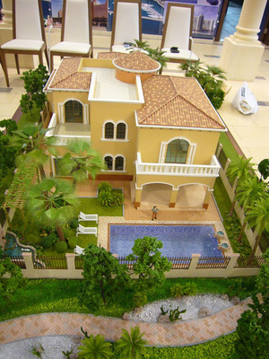 Binnenlandse Verlichtings Architecturale Modelmaker, het Miniatuur Architecturale Model van de Luxevilla leverancier