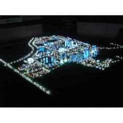 Milieu Miniatuur Architecturaal Model met Verlichtingssysteem voor het Project van de Gemeente leverancier